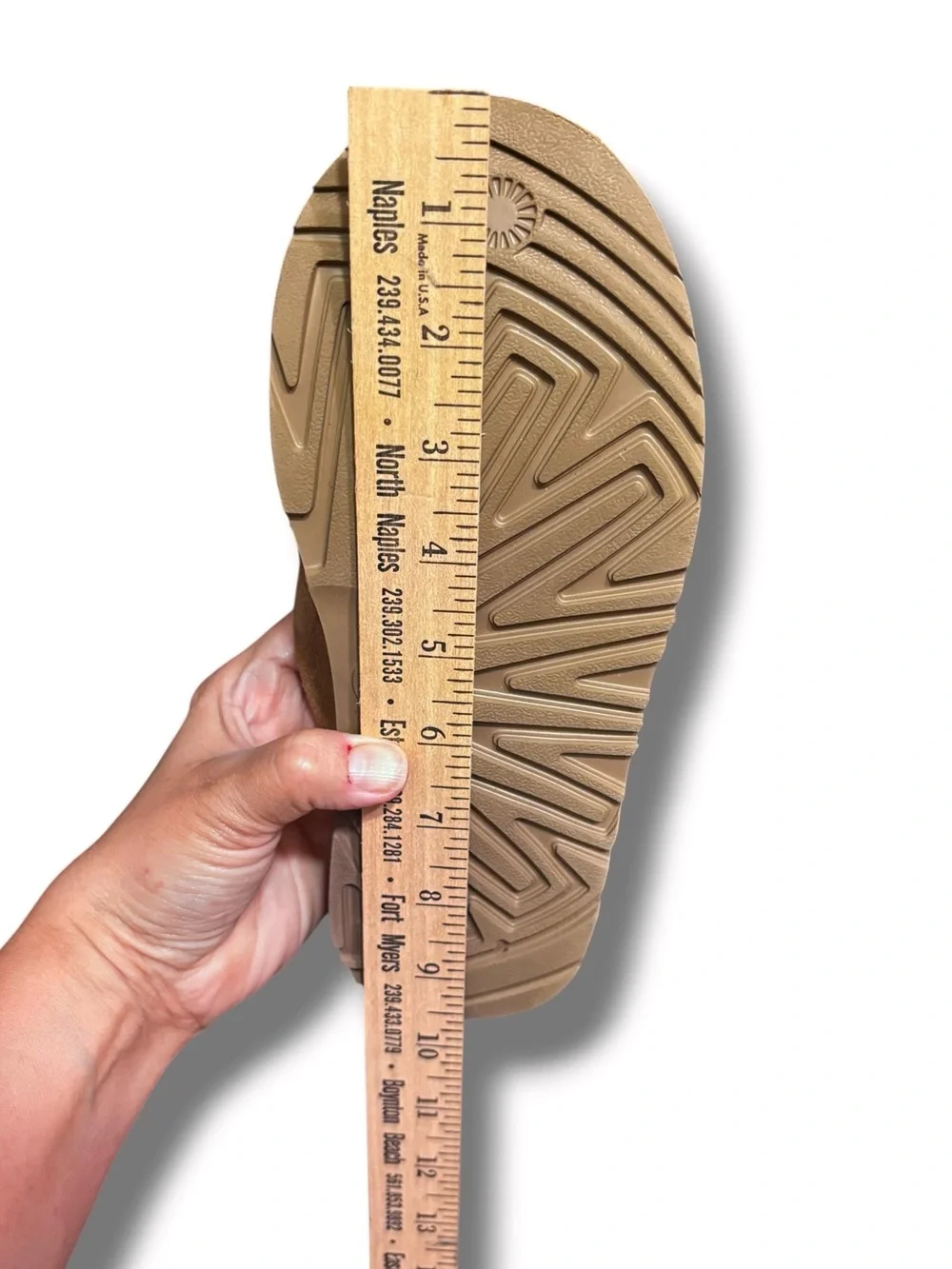 UGG Tan Suede Classic Slides Size 6K